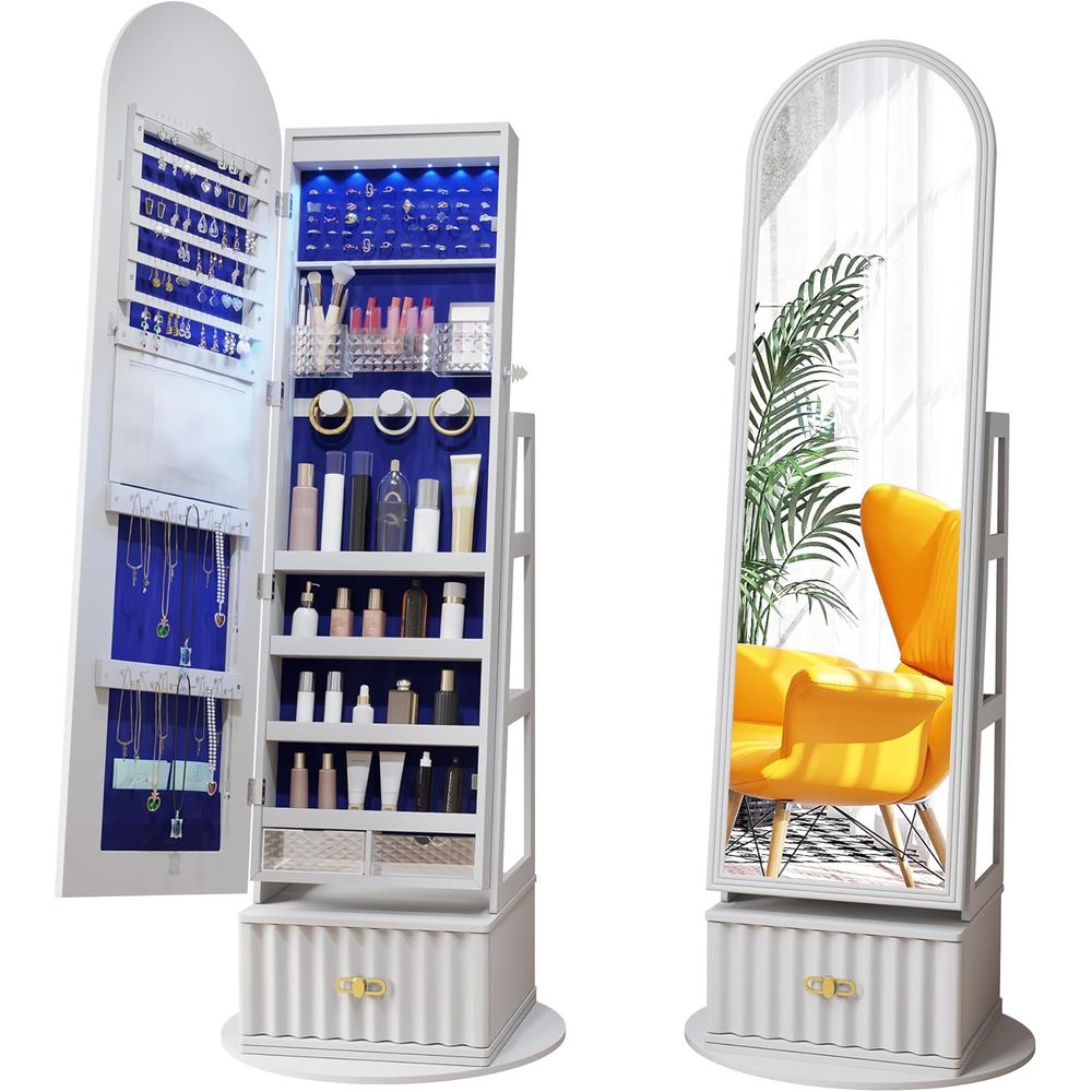Storage - 63 inç Tam Boy Aynalı Dolap,