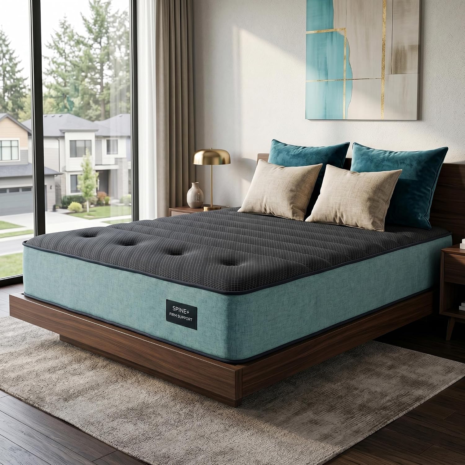 Memory Foam Mattress In A Box Queen - 12 inç Ekstra Sıkı Kraliçe Yatak,