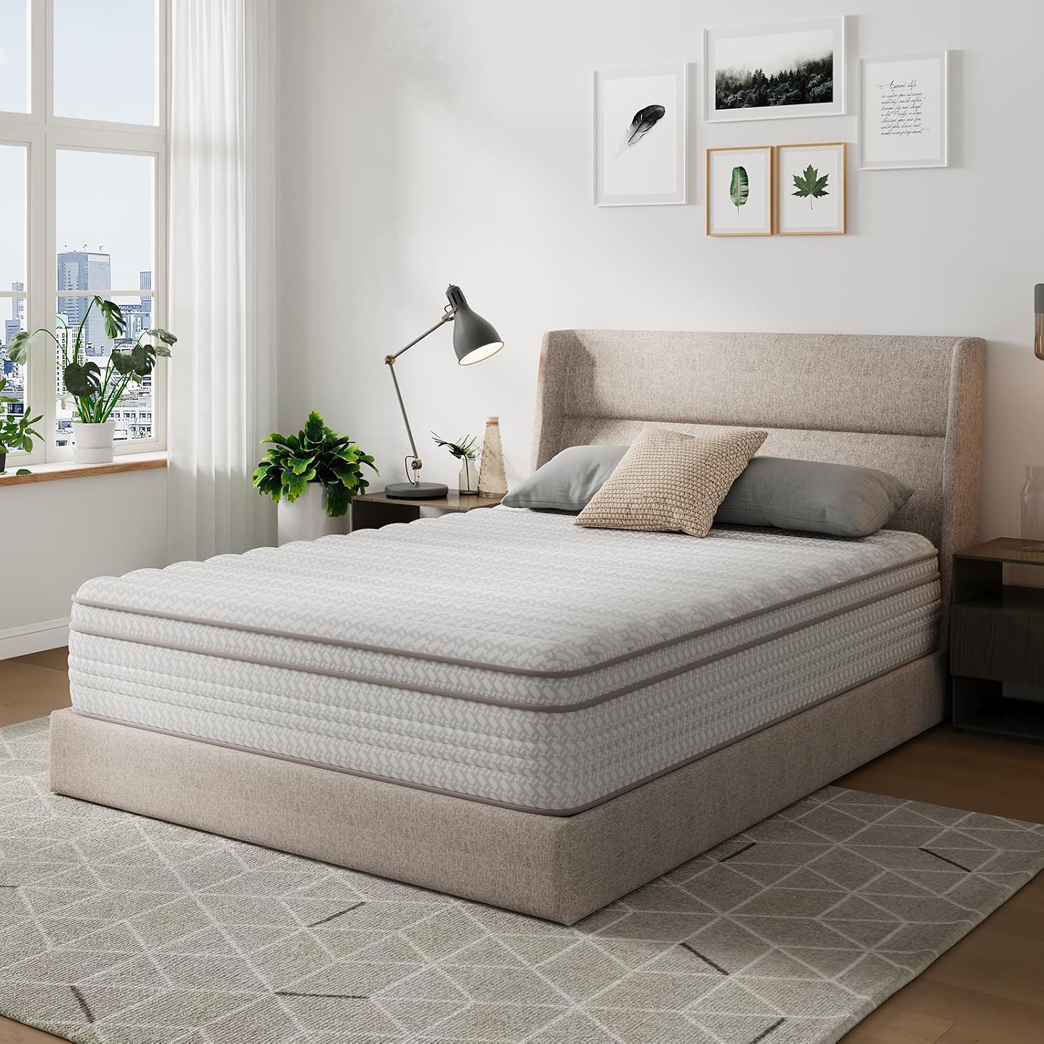 12 İnç, Queen Boyutu, Yaylı İç - Memory Foam Mattress In A Box Queen incelemesi ve fiyatı