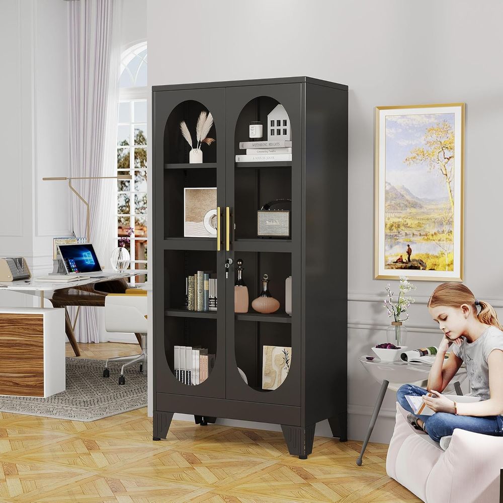 61 inç Kilitli Cam Vitrin, Met - Storage incelemesi ve fiyatı