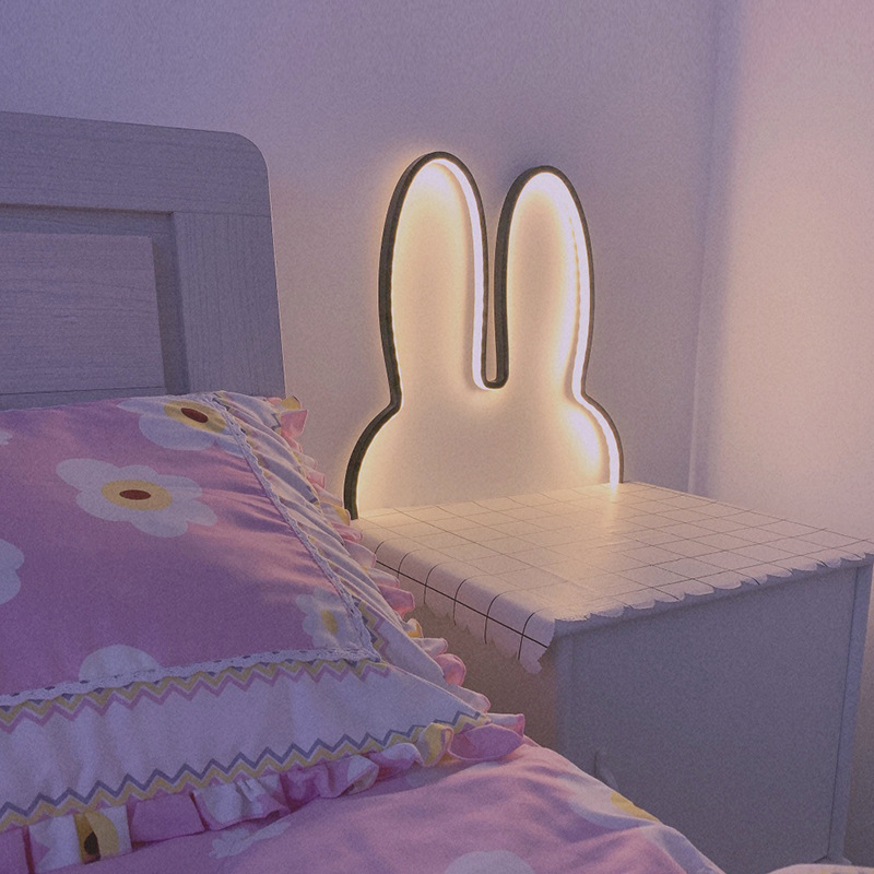 Sevimli LED Tavşan Duvar Lamba - Floating Nightstand With Led Light incelemesi ve fiyatı